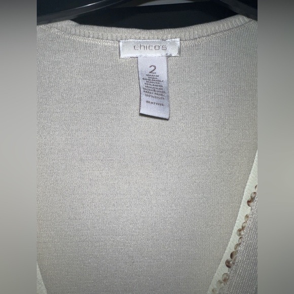 Chico's Embellished with sequins
Animal Print Boyfriend Sweater - Picture 4 of 4